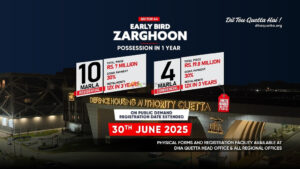 Read more about the article DHA Quetta 2025: Early Bird Zarghoon A4 Booking Open
